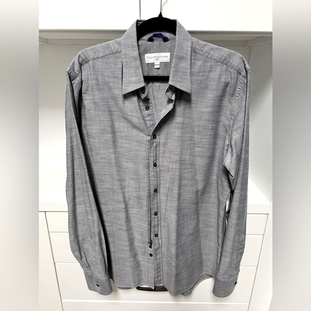 Teddy Stratford Premium Handmade Zipfit dress shirt.